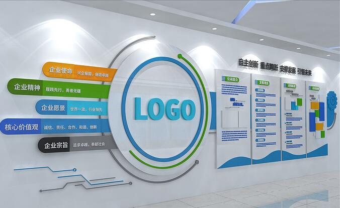 公司辦公室文化墻創(chuàng)意設計圖片