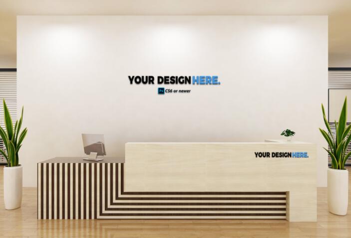 前臺形象墻設(shè)計圖片